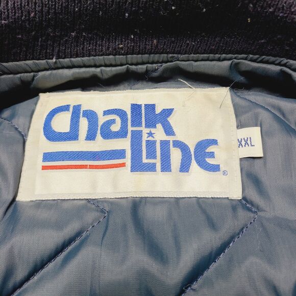 Vintage Chalk Line Michigan Wolverines Wool Varsity Letterman Jacket Size 2XL - Picture 6 of 11